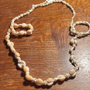 Elegant Shell Bead Necklace handmade in Philippines